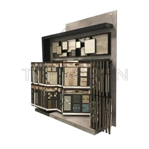 High-quality exhibition hall mosaic turning page display rack-MF014