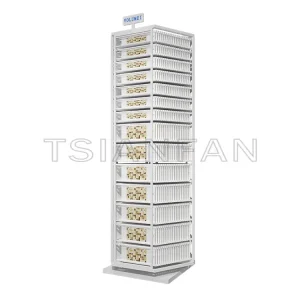 Rotating Mosaic porcelain panel display column-ML014