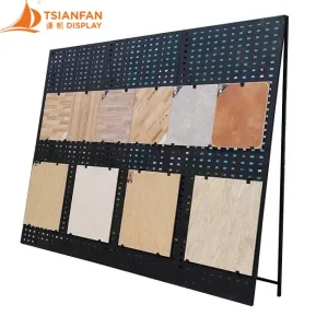 mosaic stone sample display racks metal floor stand ml024