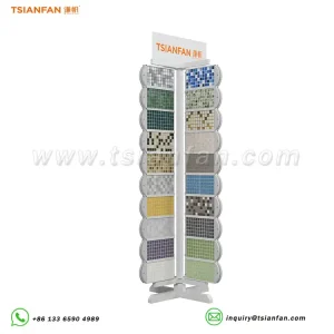 rotatable mosaic stone display rack for sale-MM016-MZ2020
