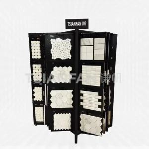 mosaic board open book shelf,custom showroom products-mm20423
