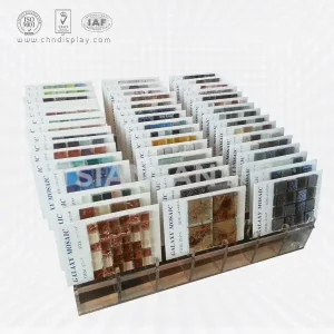 acrylic mosaic samples board rack,desktop display rack-mt2004