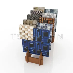 mosaic tile sample wooden display rack-mt930