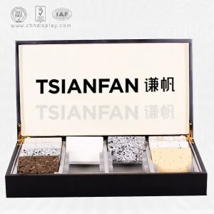 high-grade stone sample portable wooden box-mx2004