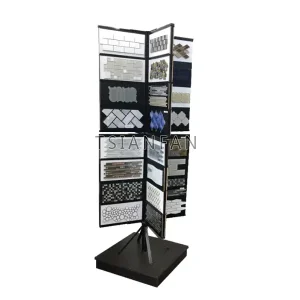Mosaic tile rotating display frame Marble GraniteTile Flooring Display Stand MZ1004