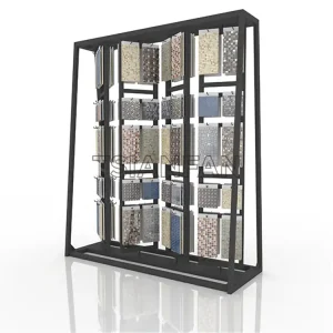 customized rotating mosaic tile metal display stand mz2080