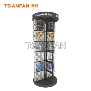 rotating mosaic tiles display rack mz2098