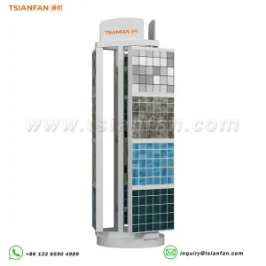 rotating mosaic tile display stand tile display rack factory USA-MZ2109