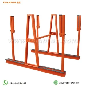 stone slab universal safety posts a-frame steel transport display rack sd028-m