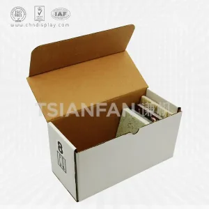 corrugated paper quartz stone sample display box,photo sample-pb2004