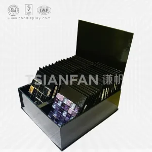 paper mosaic stone sample display boxes,desktop display-pb2078
