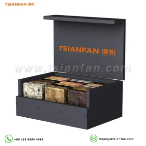 premium marble stone table top display rack