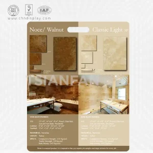 bathroom artificial stone sample portable display-ps2030