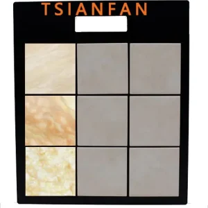 black tile display PVC boards,stone display board-ps2045