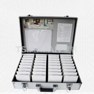artificial quartz stone sample aluminum suitcase-px2003