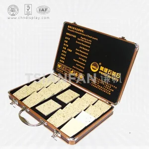 (owell quartz) quartz stone sample aluminum suitcase-px2029