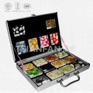 artificial quartz stone aluminum suitcase,a sample is placed flat-px2040