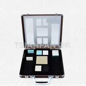 stone sample brown suitcase-px2045