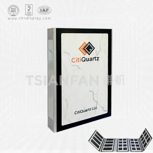 5 pages plastic quartz stone sample folder brochure-py2013