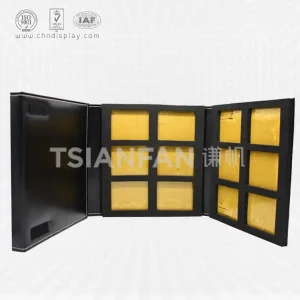 4 pages pu leather quartz stone sample book-py2021