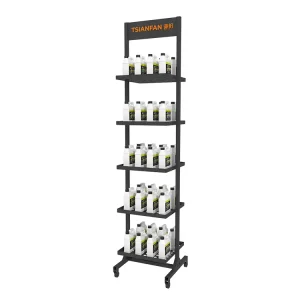 retail store bottle display rack-qt003