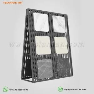 countertop display for stone sample slotted dispaly rack-SRT078
