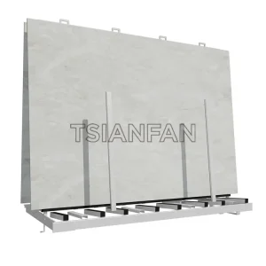 quartz stone slab display rack display stand with wheels-SD059