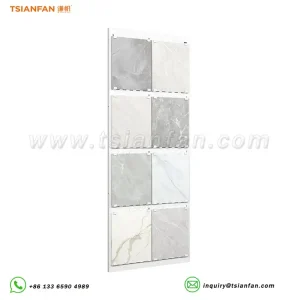 nature slab stone display rack metal display stand-SG022