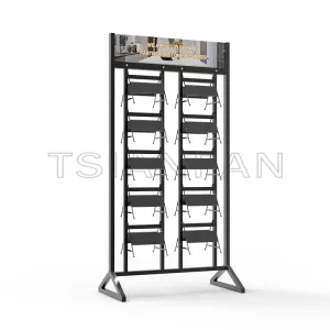 Metal floor stand custom quartz stone marble display-SG030