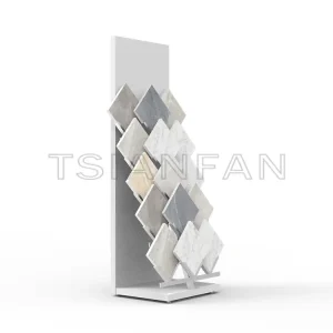 Custom artificial stone samples Waterfall Floor Display stand-SG1016