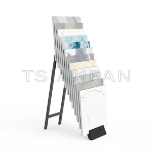 Customize Stone Sample Waterfall floor showroom design Display Rack -SG1022