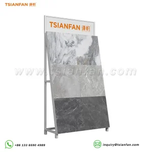 natural slab stone display rack triangular display rack-SG901