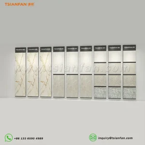 samples hanging granite floor display-sg918