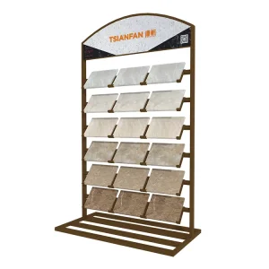 quartz stone sample showroom display stand-srl002