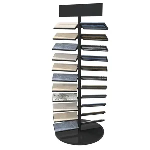 quartz stone flooring tile laminated display rack outdoor for shop srl010