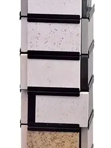 quartz stone laminated vertical display tower black online shopping srl012