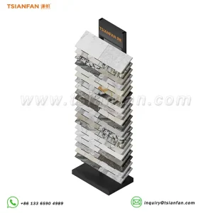 granite stone sample display tower flooring sample show shelf-SRL024