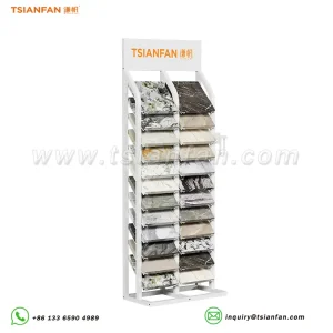 Marble stone display stand durable floor display shelves-SRL052
