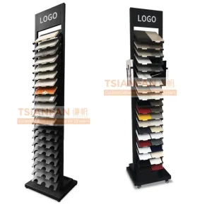 wholesale stone marble sample flooring display tower price for exhibition srl106