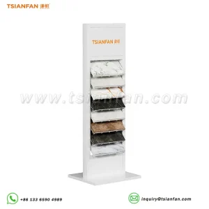 high quality artificial stone display stand freestanding display rack-SRL138