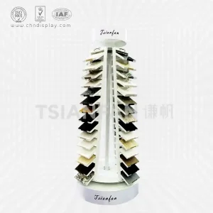 quartz stone sample display tower_you can turn-srl147