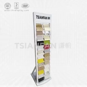 quartz stone floor display stand-srl050
