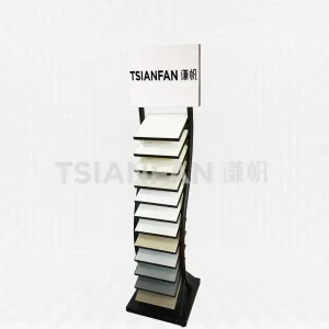 high-quality steel quartz stone sample display stand-srl820