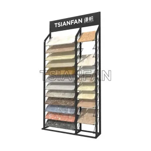 artificial quartz stone samples a-shaped display rack-srl908