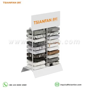 Customized granite countertop white marble vertical stand-SRT010