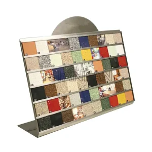 artificial quartz stone samples a-shaped display rack-srt013