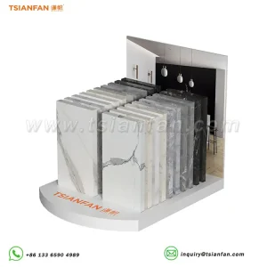 Affordable Artificial Stone Display Stand Innovative Display Rack-SRT023