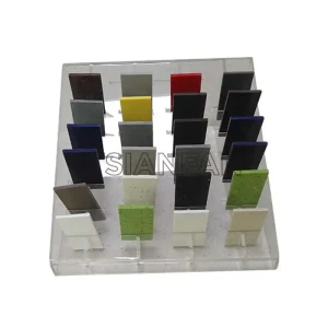 artificial quartz stone samples a-shaped display rack-srt024