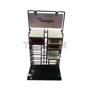 artificial quartz stone samples a-shaped display rack-srt035