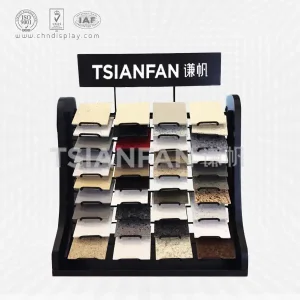 artificial quartz stone samples a-shaped display rack-srt083